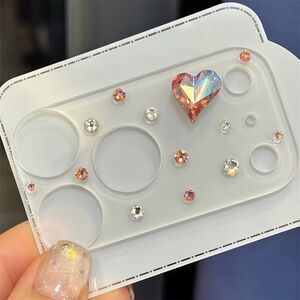 Champagne  Bling Sparkling Camera Lens Protector Glass Cover iPhone 17 Pro Max